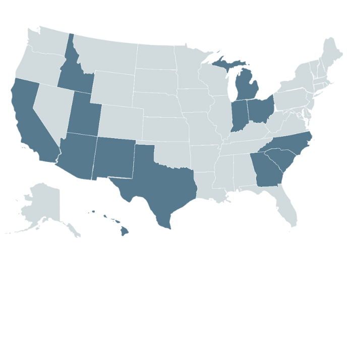 Homeowner Association Management Services map